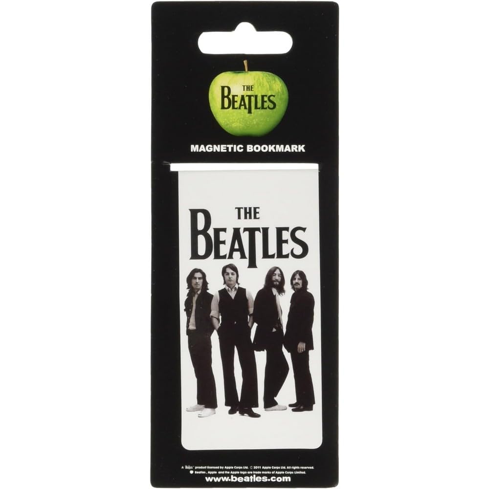 The Beatles White Iconic Image Magnetic Bookmark
