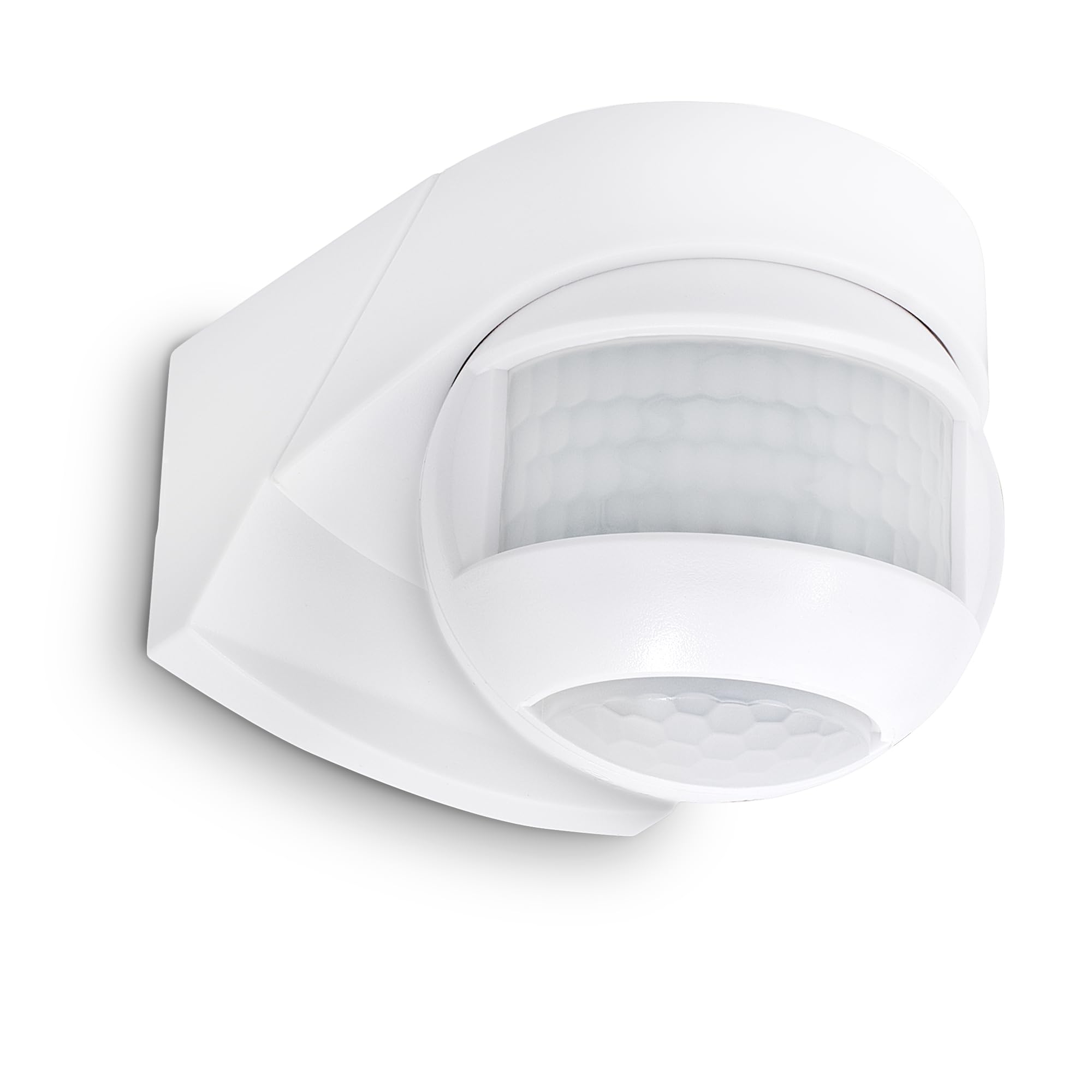 SSC-LUXon KELEA détecteur de Mouvement Blanc IP54 – capteur PIR 12 m orientable 180°/360° pour éclairage extérieur avec détecteur de Mouvement & capteur crépusculaire