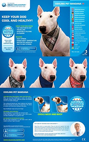 Aqua Coolkeeper Pacific Hundehalsband mit Frischefunktion, blau