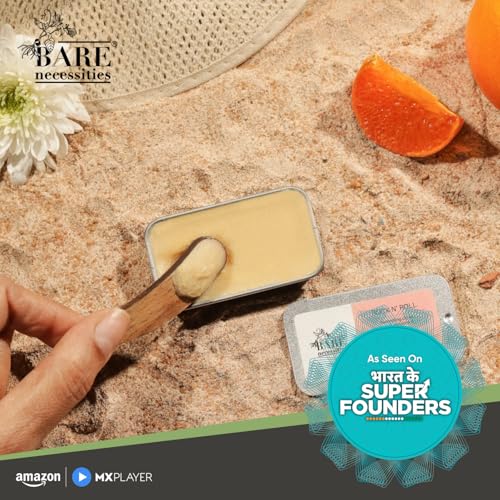 Image of Bare Necessities Rock n Roll Solid Deodorant | Prevents Body Odour | Natural Citrus Fragrance | No Aluminium, Alcohol, Paraben-free | Travel Mini Size Deodorant for Women - 15g