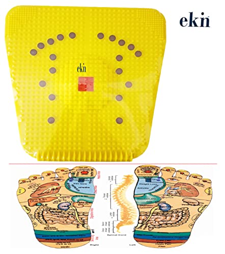 Image of EKIN acupressure advance Foot Mat with Magnets for Stress and Pain Relief (Useful for Heel Pain - Knee Pain - Leg Pain - Sciatica - Cramps - Migraine - Depression) (1)