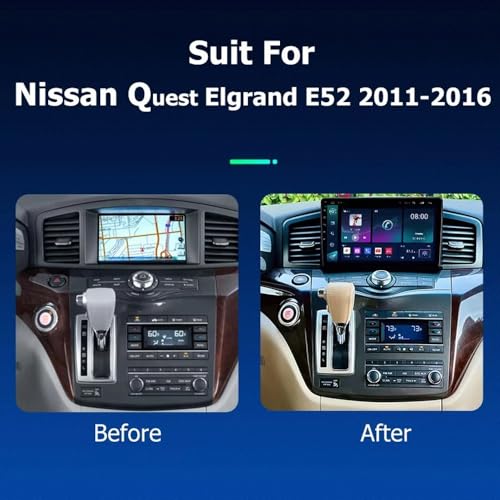 Autoradio con Carplay y Android Auto para Nissan Quest E52 2