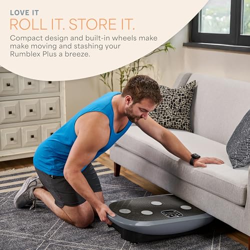 Image of Lifepro 4D Vibration Plate Exercise Machine - Triple Motor, 7 Presets, 60 Speeds Rumblex Plus /Pro Vibrating Platform with Wrist Remote - Whole Body Shaker Vibration Plate for Lymphatic Drainage
