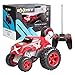 Produktbild EXOST RC 20241 MONSTER STUNT by Silverlit, ferngesteuertes Auto, Stunt Fahrzeug, 5 Räder, 10 kmh, Reichweite 15m, Maßstab 1:18, 24 cm, rot, ab 5 Jahren