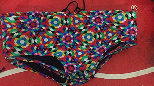 SUNGA DE NATAÇÃO ESTAMPA GEOMÉTRICA + BRINDE (PP)