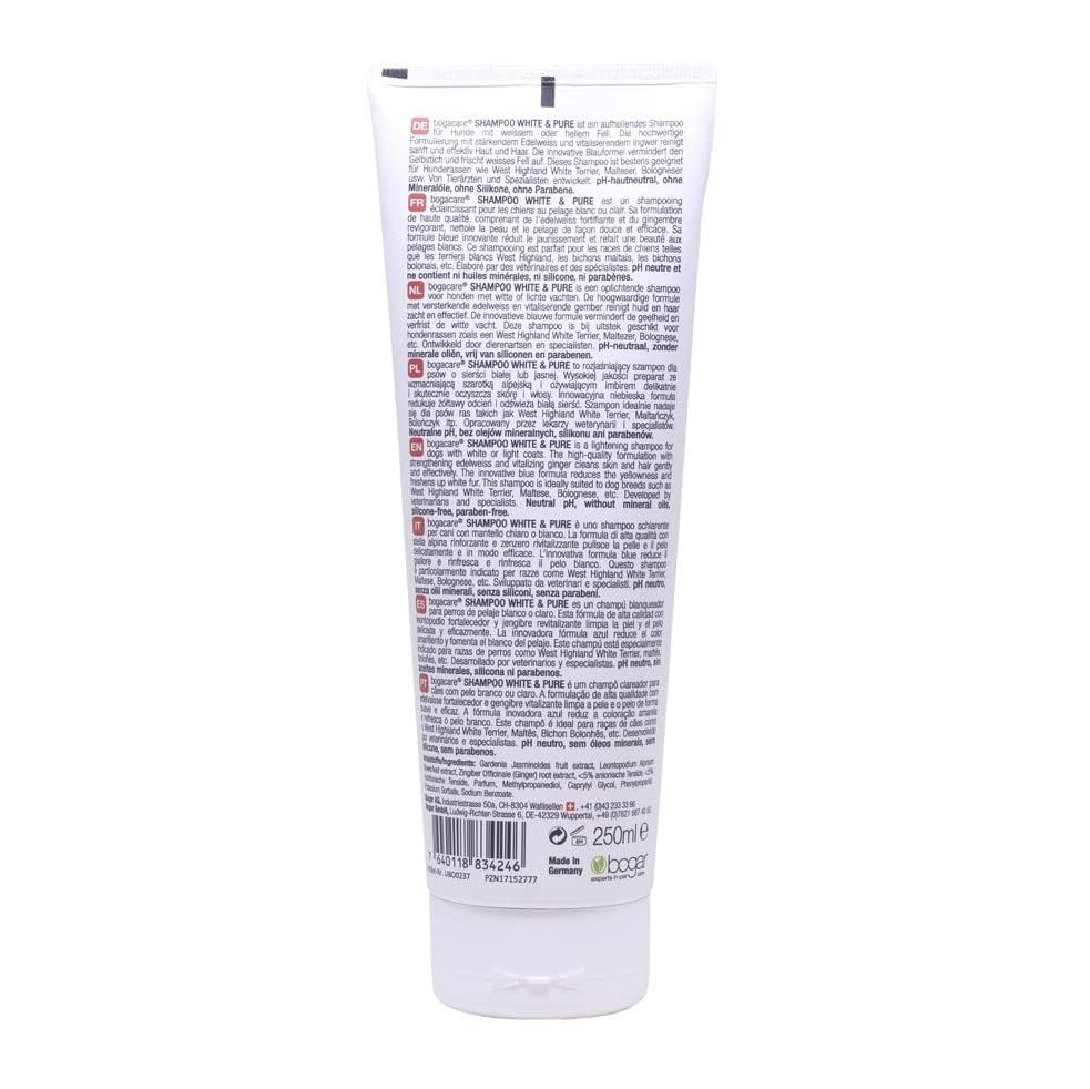 Bogacare Shampoo White & Pure Hund 250ml, UBO0237, klar
