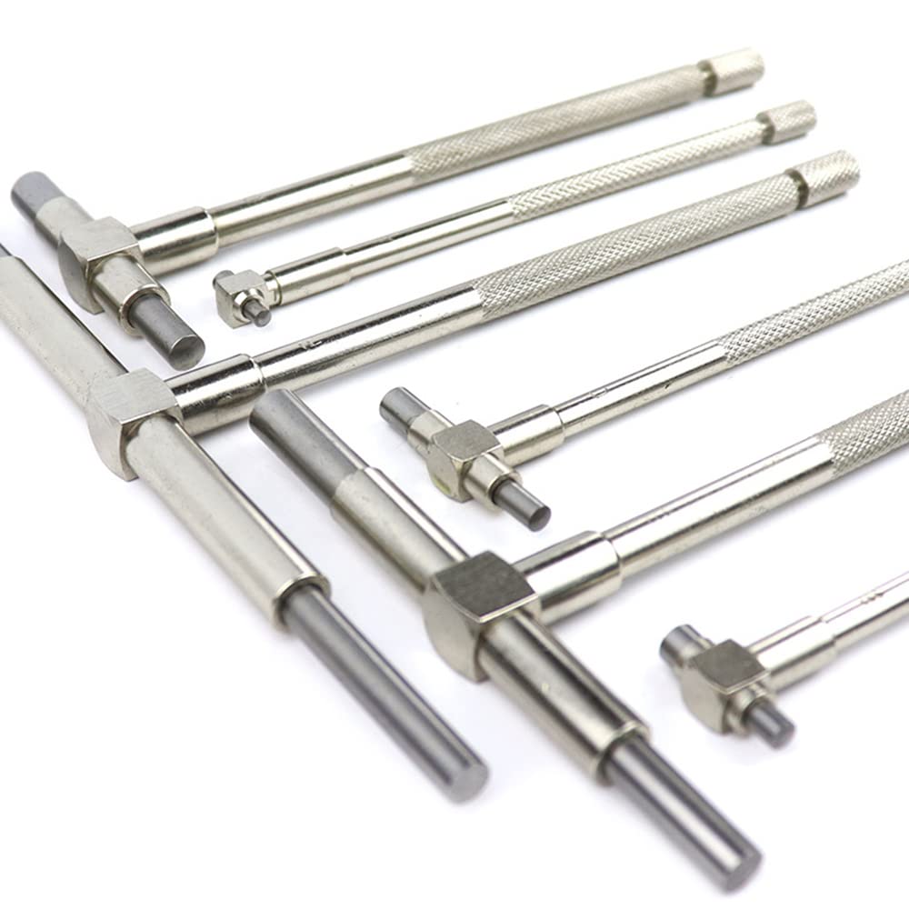 Jeu de jauges télescopiques de 8 à 150mm de diamètre intérieur réglable Jauge télescopique Jauges de trous Outil de mesure pour des mesures intérieures rapides 6 pièces/ensemble Jauge de petit alésage