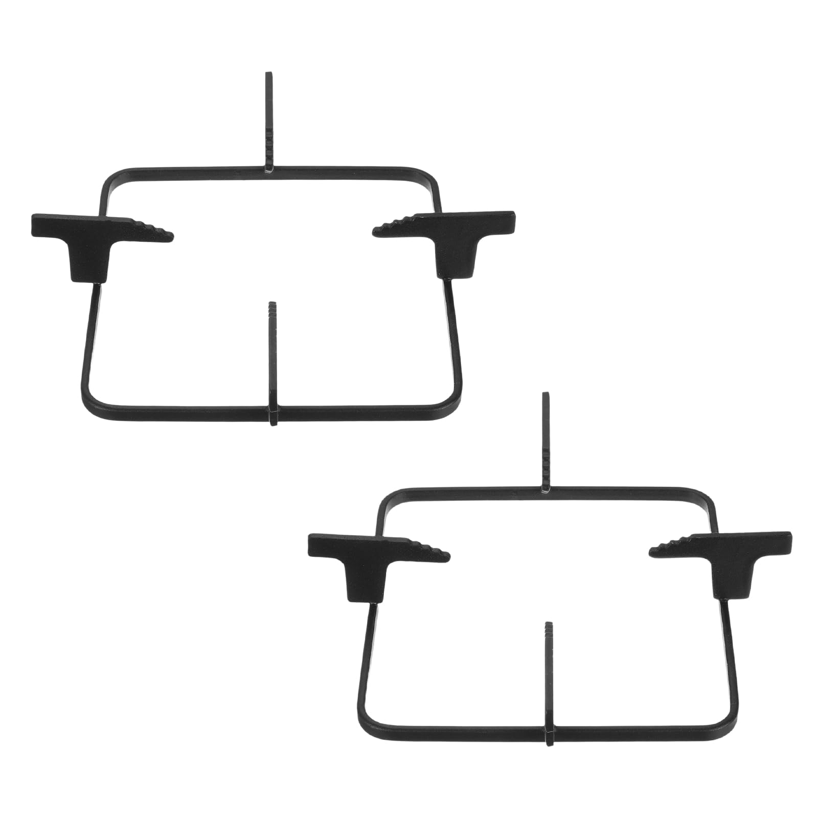 PATIKIL PATIKIL Anillos Para Wok Para Estufa De Gas 8.4X6.5" De Hierro Fundido 2|Soporte Para Wok Anillos De Soporte Cuadrados Accesorios De Reemplazo Para Quemadores De Cocina Hogar