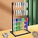 5 Tier Ribbon Holder Organizer Rack, Ribbon Holder, Freestanding Multifunctional Rack, Ribbon Storage, Metal Large Capacity Ribbon Stand Organizer for Craft Room, Cake Shop, Flower Store, Black