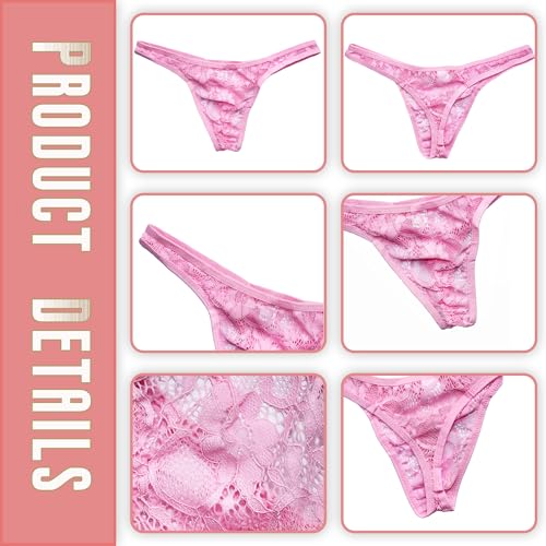 Mens Lace Underwear Thongs Sissy Panties Low Rise Briefs See Through Thongs Nightwear Clubwear3