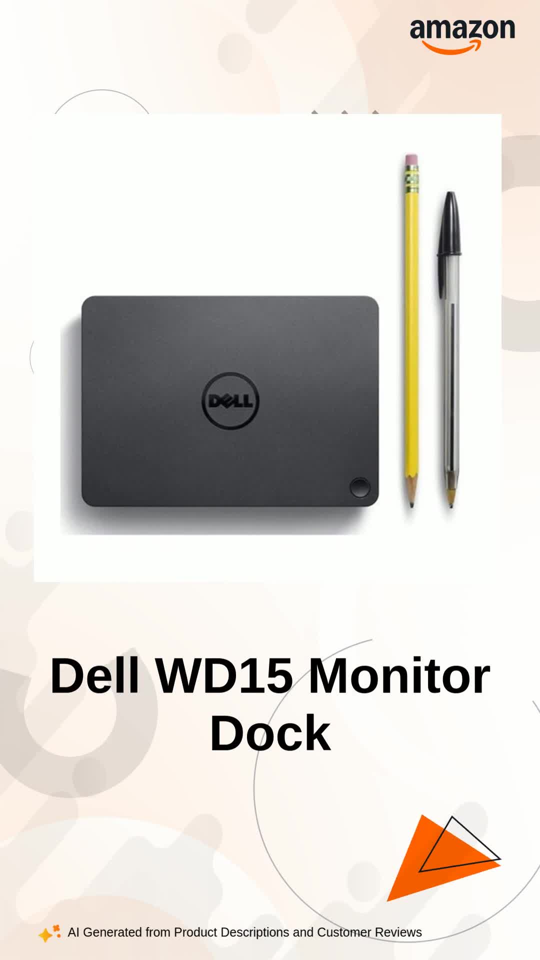 Dell WD15 Monitor Dock 4K with 130W Adapter