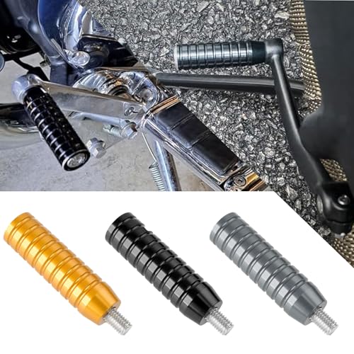 SHINKXMT Motorrad-Schalthebelpedal, kompatibel mit Triu&m&ph BONNEVILLE T120 T100 ADVENTURER SPEEDMASTER SCR&AMBLER, CNC-Aluminium-Schaltzehen-Peg-Schalthebelverlängerung (Titan)
