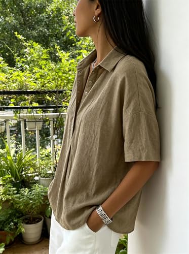 Polos de lino mujer ideales para tus vacaciones y paseos marítimos de verano 3
