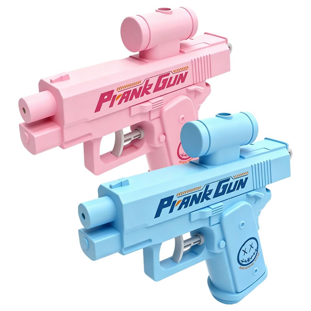Pistolet na wodę Prank Gun, 2 sztuki pistoletów na wodę, mały pistolet natryskowy z przodu i z tyłu, pistolety wodne na letnią imprezę, plażę, basen, imprezę