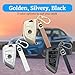 Joouheax Soft TPU for BMW Key Fob Cover with Leather Keychain for X1 X3 X4 X5 X6 X7 M5 M6 1 2 3 4 5 6 7 Series GT3 GT5 GT6 Key Case Accessories, Gold