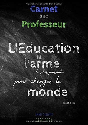 Télécharger Carnet de Bord Professeur - Année scolaire 2020 2021: Collège Lycée - Agenda - Relevés de Notes PDF Ebook En Ligne
