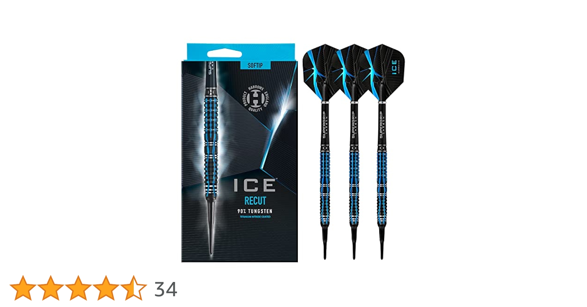 Amazon.co.jp: Harrows Ice Recut 90%タングステンソフトチップ