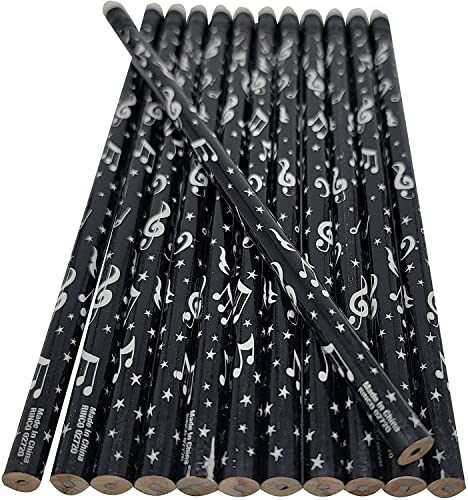 Lápices Zugar Land Musical Note Black and White 24 unidades miniatura 2