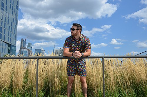 Zesties Male Romper (Extra Small, Confetti)