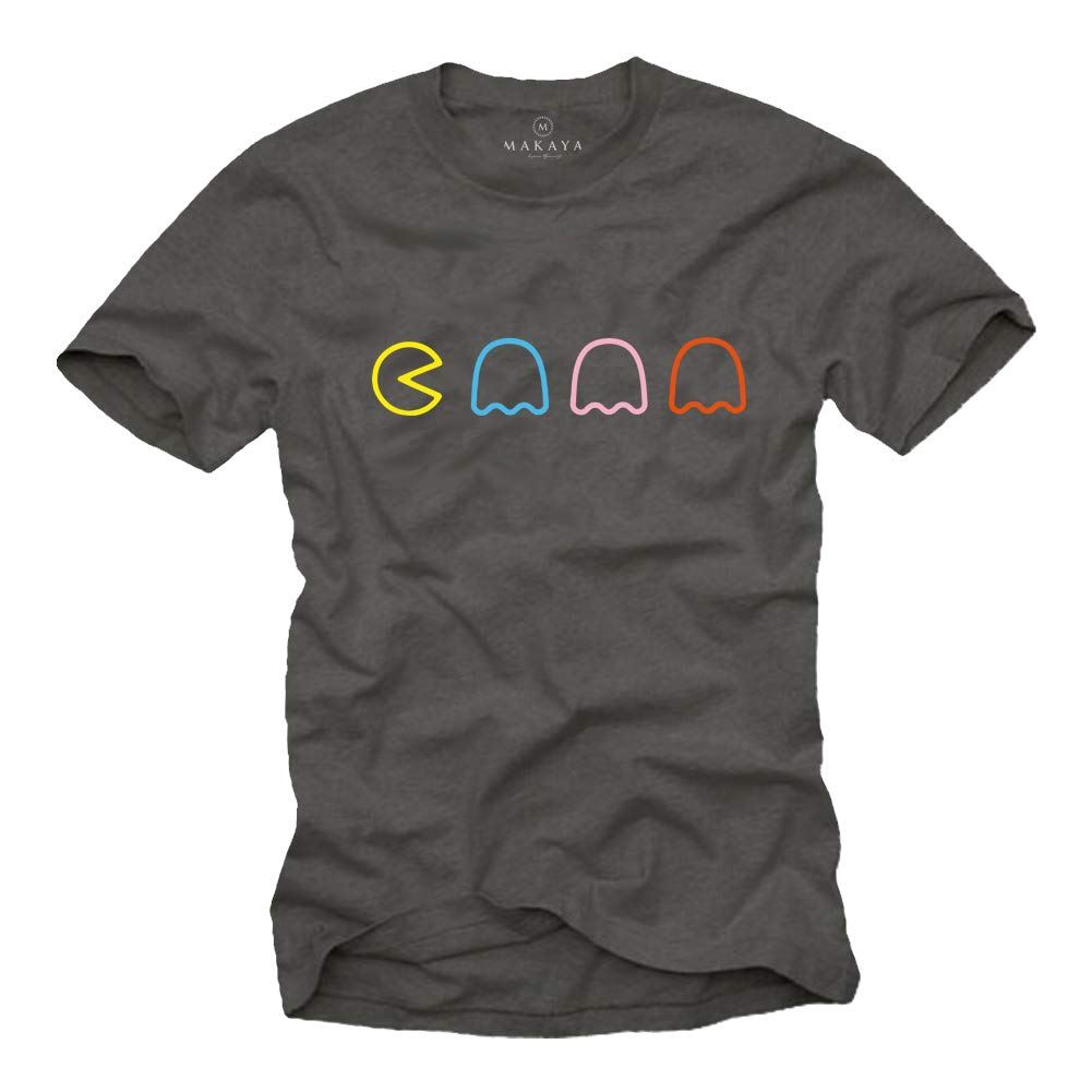 MAKAYA Vintage Gaming T-Shirt para Hombre - Camiseta Friki