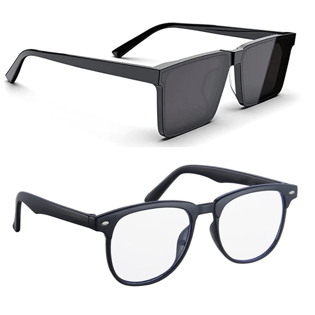 UV Protected Wayfarer Sunglasses for Men & Women | Full-Rim Cover Eyewear for Driving, Cycling, Sports | Lightweight Flexible Optical Frame for All-Day Comfort & Selfies Article Numb_205-21-image-33