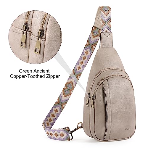 Image of CLUCI Crossbody Bags for Women Men,Leather Sling Bag Cross Body Backpack for Woman Gifts for Women Birthday Unique