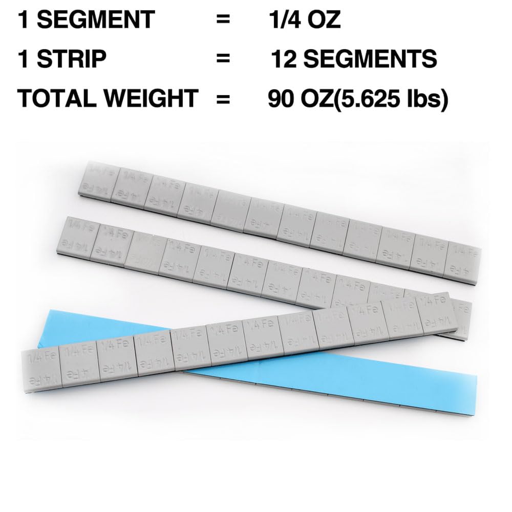48 x Pesi Adesivi equilibratura,7,1 g Striscia Adesiva Pesi Equilibratura,Pesi Adesivi Retro Autoadesivo,Pesi Adesivi Grigi da attaccare ai Pesi delle Ruote F-067