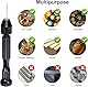 Nimomo Pin Vise Handbohr, Mini Hand Drill Hand Bohrmaschine, 0,3–3,4mm mini bohrer Handbohrer für Epoxidharz, Modellbau, DIY Holz Bastelarbeiten, Gießharz Bohren, Schmuckherstellung