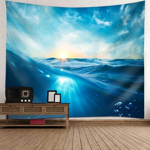 Tenture Murale 150x150CM Paysage pour Chambre d'Ado fatigué des Murs Nus