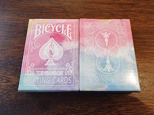 Bicycle Rainbow v2 Playing Cards Rare Limited Fine Art Watercolor Edition