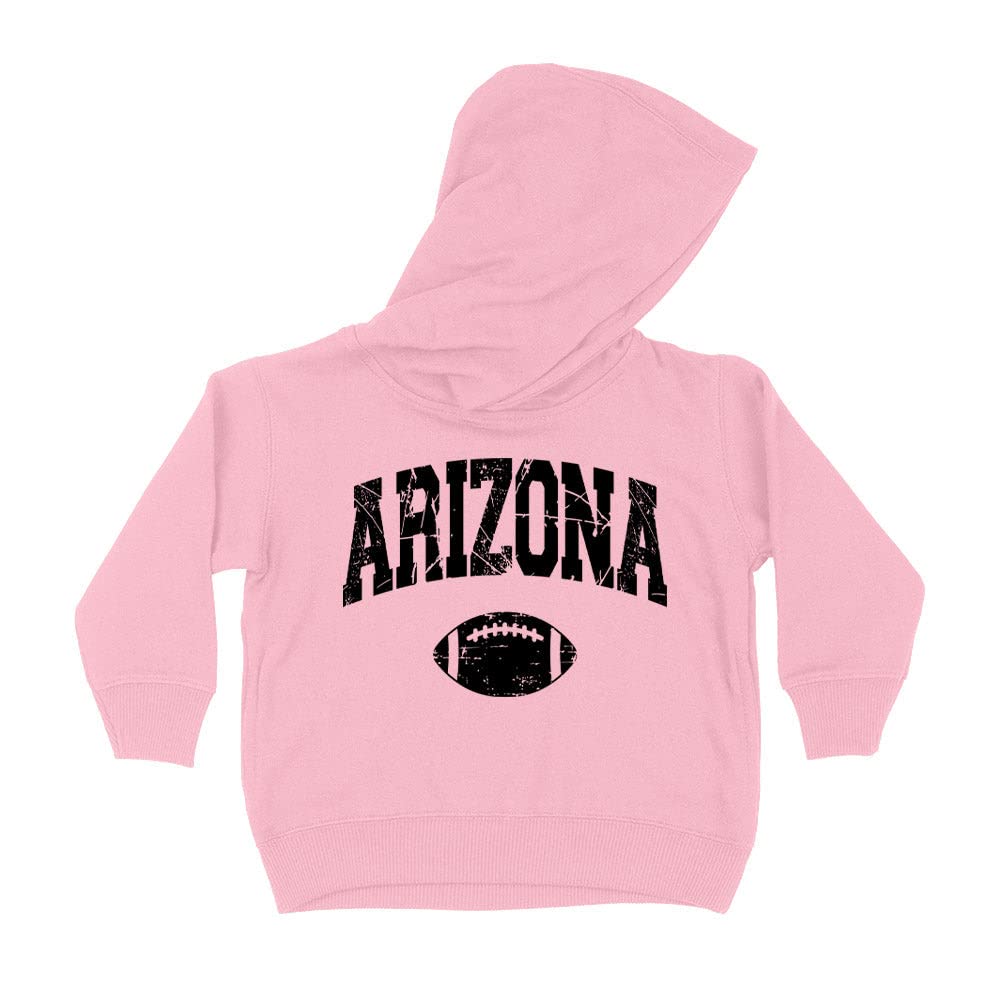 Football Arizona Collegiate Kids Hoodie Sweatshirt Toddler 5T Light Pink