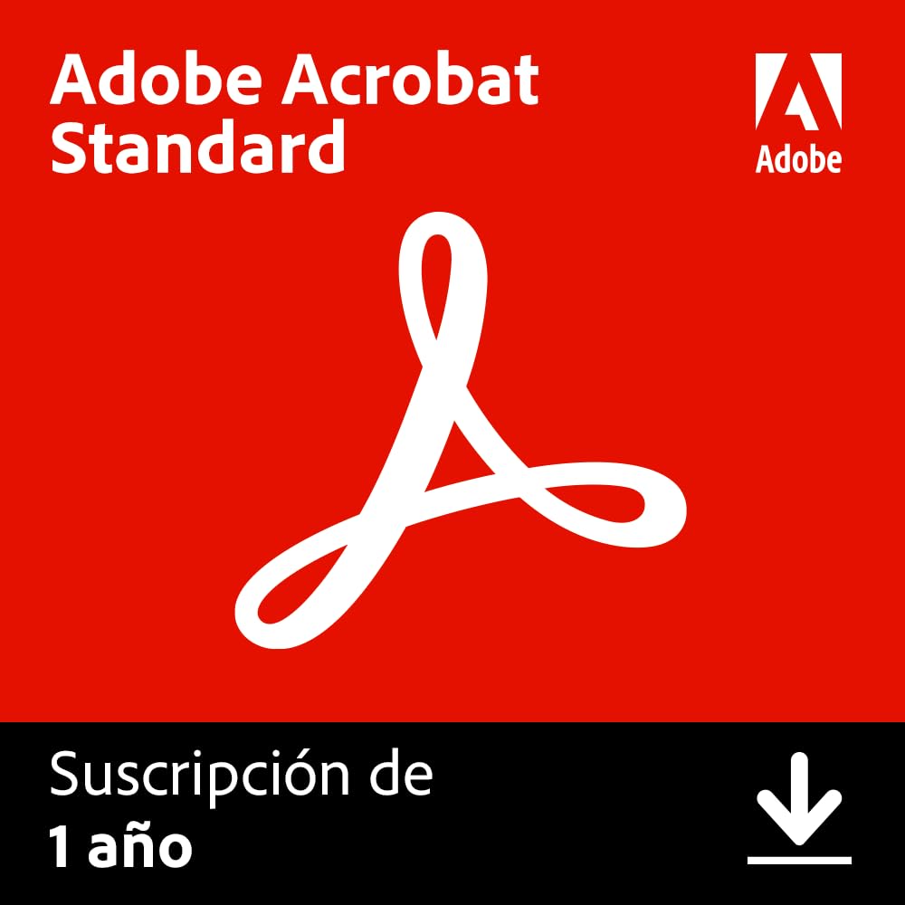 Adobe Acrobat Standard 1 Año PC Mac Descarga Digital