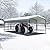MUPATER Outdoor Carport, 12' x 20' Heavy Duty Canopy for Garage,Car Garage Shelter with Galvanized Metal Roof and Frame for Car, and Boat, Grey