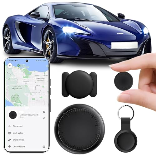 GPS Coche Localizador, Rastreador GPS para Coche, Air Tracker Android vehículos Smart Tracker Magnet Finder Compatible con Google Find Hub sin suscripción mensual