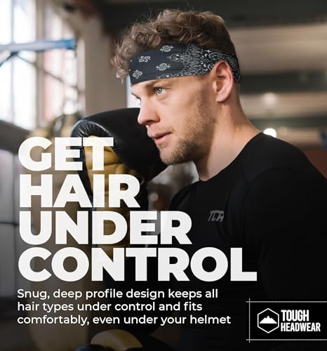 Image of Mens Headband - Running Sweat Head Bands for Sports - Athletic Sweatbands for Workout /Exercise, Tennis & Football - Ultimate Performance Stretch & Moisture Wicking