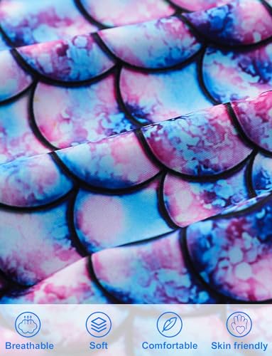 Happy Cherry Girls Mermaid Swimsuit One Piece Bathing Suits Cute Colorful Swimwear3