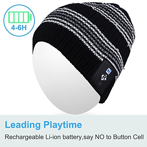 image for Qshell LED String Light Up Beanie Hat Knit Cap with Copper Wire Colorf