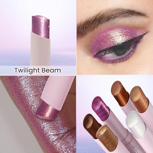 Image of Jelly Verse Eyeshadow Glow Stick | Rich Colour Payoff | Crease-Proof | Sparkling Shine | 6 Stellar Shades,3g | Shade- (01 Star Shower)