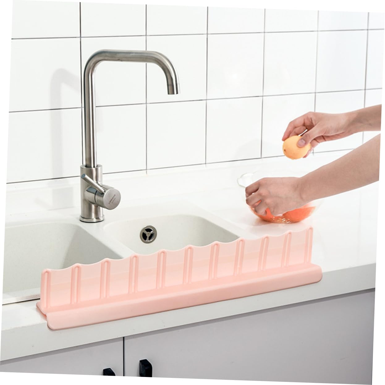 PRETYZOOM 3stücke Silikon Wasserabweiser Für Spüle Spritzschutz Und Wasserschutz Für Küche Und Badezimmer Effektiver Schutz Vor Spritzern Und Wasseransammlungen