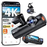 VANTRUE 3 Canali 4K Dash cam Auto 2160P +1080P+2.7K (IP67) STARVIS 2 Telecamera auto N4 Pro S, 3CH HDR 5G WiFi GPS Dashcam e APP, Parcheggio 24/7, Visione Notturna 2.0, LTE Remoto Opzionale, Max 1TB
