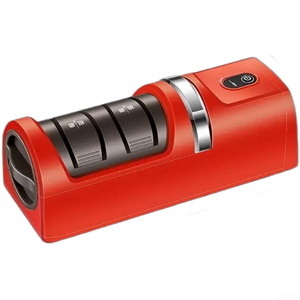 Elektryczna ostrzałka do noży, 3-stopniowa, diamentowa, ładowana przez USB