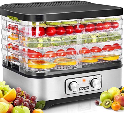 Homdox Food Dehydrator Machine, Multi-Tier Food Preserver with Digital Timer & Temperature Control