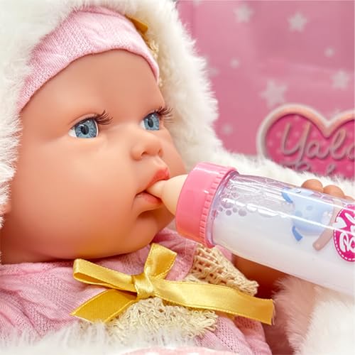 Muñeca bebé con accesorios y manta suave de 12 pulgadas miniatura 2