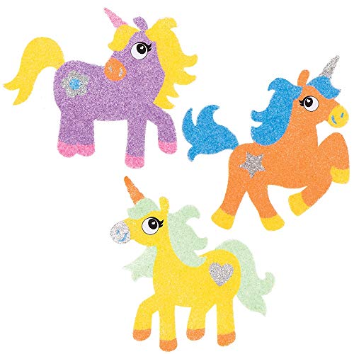 Baker Ross AT724 Eenhoorn Magneten met Zand (6 stuks) Knutselspullen en Knutselsets voor Kinderen - Image 3