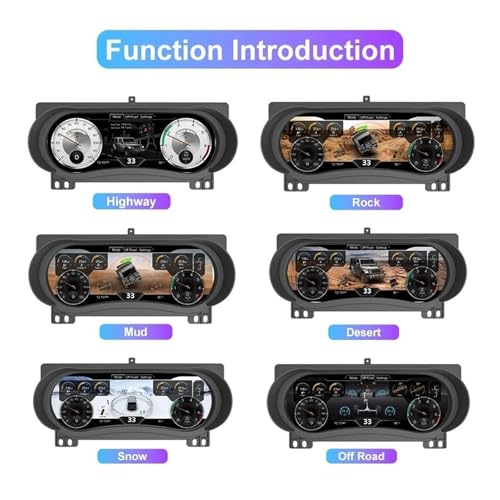 Velocímetro digital para Jeep Gladiator pantalla LCD que elimina reflejos del sol 5