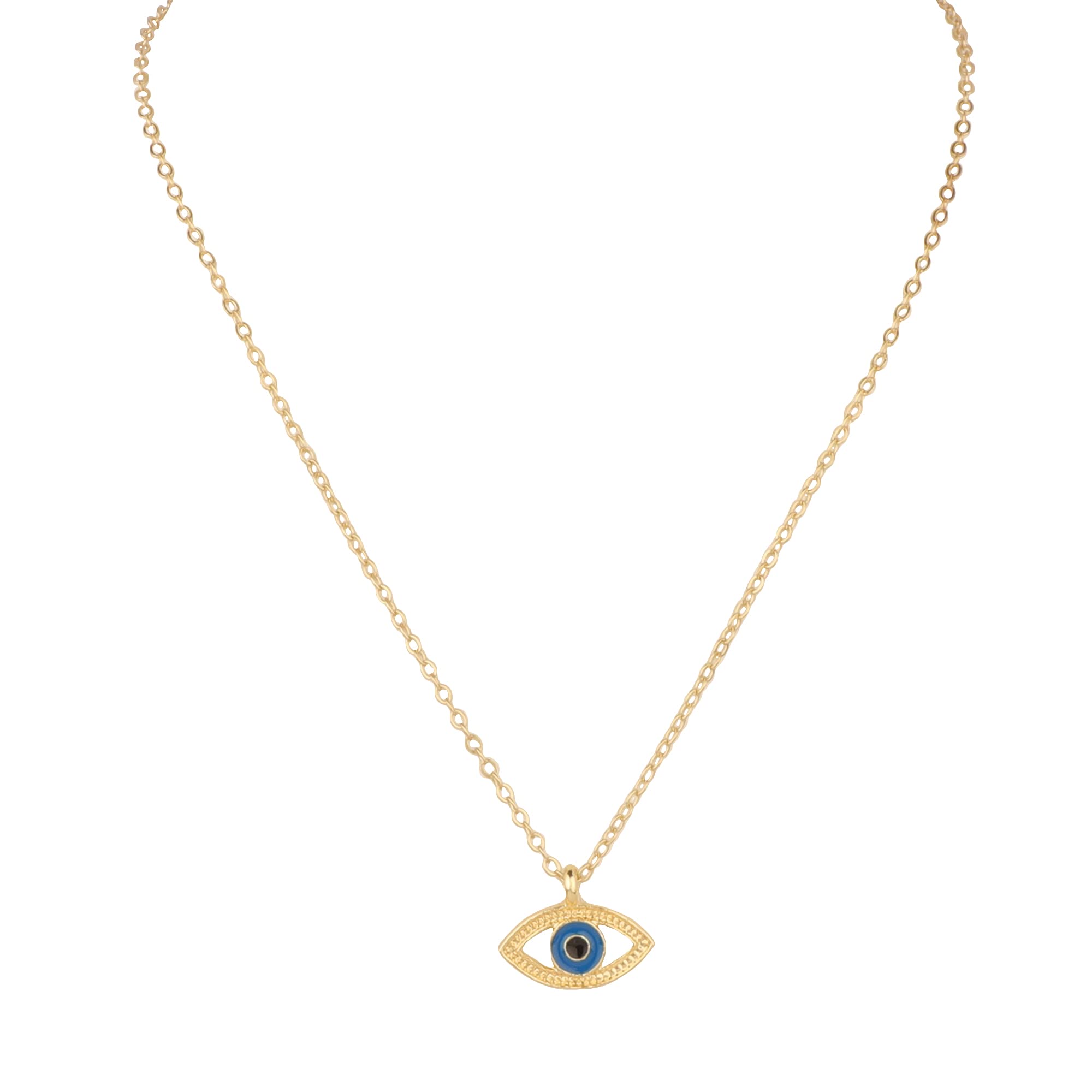 Vembley Stylish Gold Plated Evil Eye Pendant Necklace for Women (B09BRG5HRJ) Amazon Price History, Amazon Price Tracker