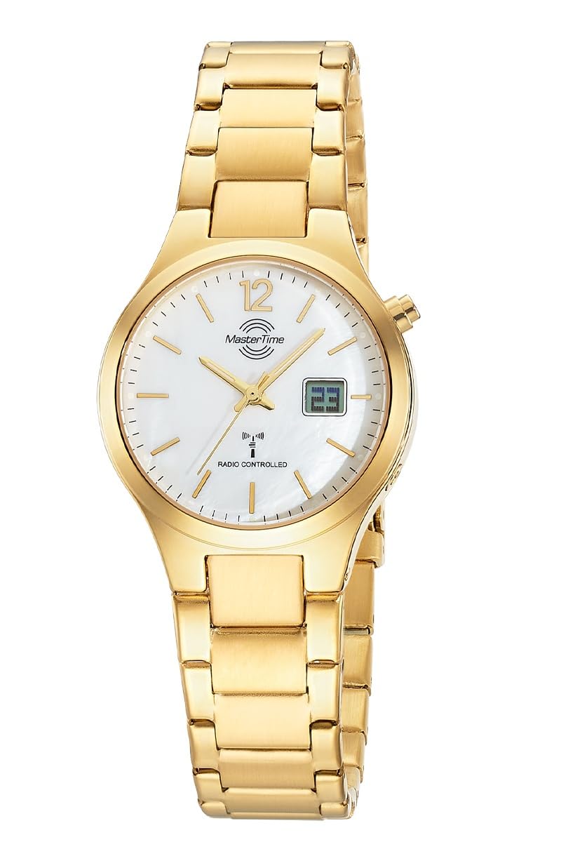 Master Time Funk Quarz Damen Uhr Analog-Digital mit Edelstahl Armband MTLA-10916-71M