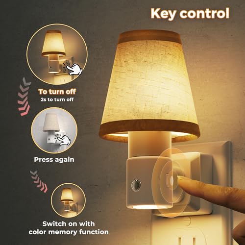 Image of L LOHAS LED Night Lights Plug into Wall, Plug in Night Light Dimmable 100LM