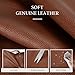 befen Genuine Leather Tote Bag for Women Work, Womens Totes Purse Shoulder Leather Purses Handbags with 15.6 Inch Compartment Cognac Brown