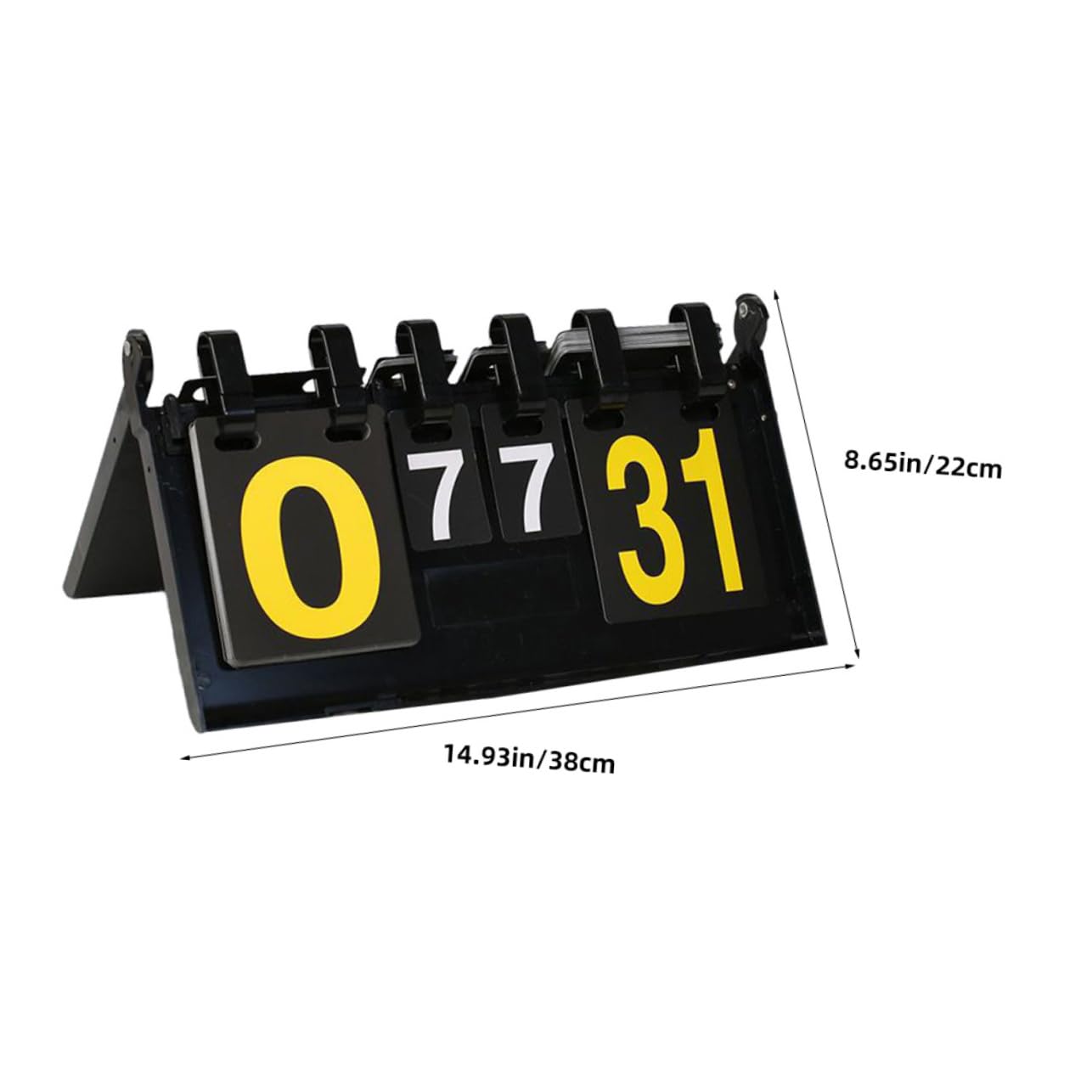 VICASKY Portable Flip Scoreboard for Sports Reusable Scorekeeper for Basketball Soccer Tennis Durable Material Easy to Use Numbers for All Events